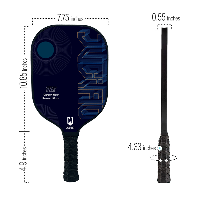 dimensione della racchetta da pickleball