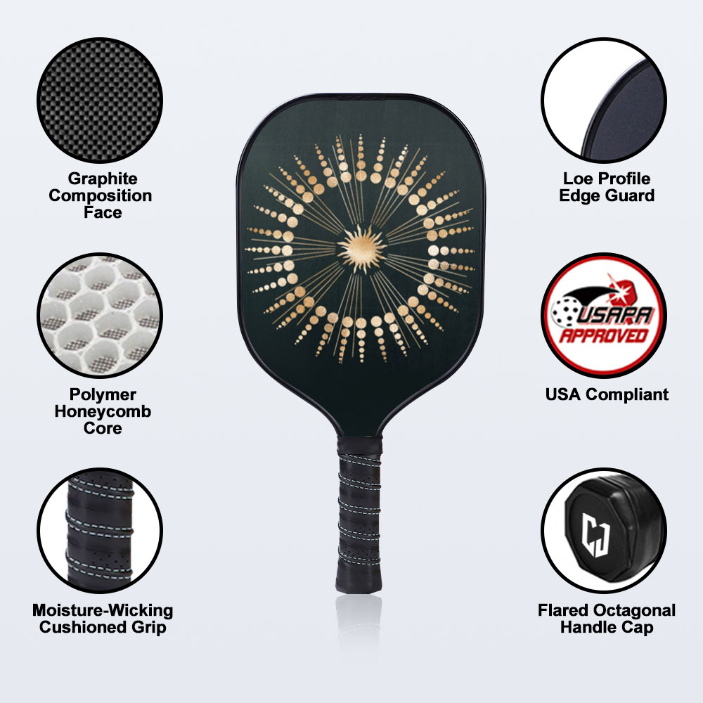 Pagaia per pickleball con tecnologia Rib