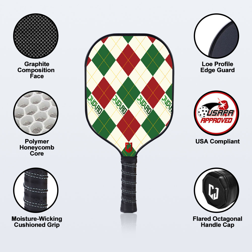 Pagaia per pickleball con tocco di grafite