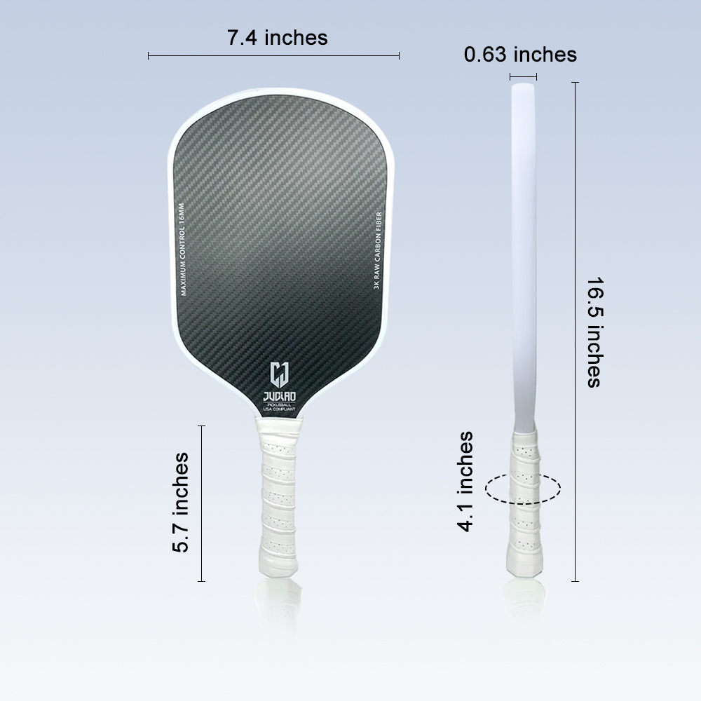 Pagaia da pickleball in carbonio grezzo